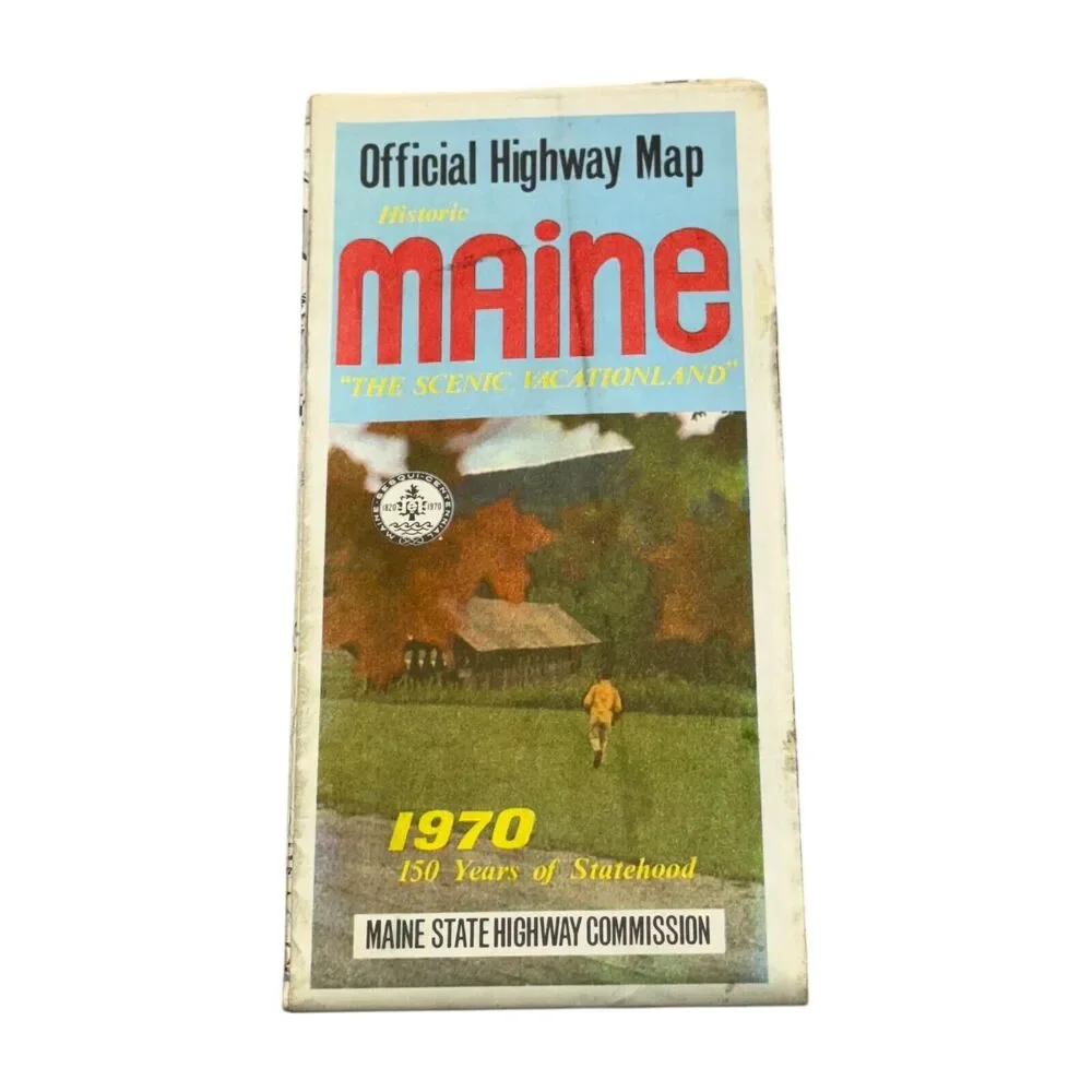 Vintage Travel Maps – Massachusetts, Maine 1970, Turnpike Highway Road Maps - Picture 10 of 13